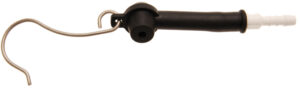Adaptér gumový pro odvzdušňovací přípravek s háčkem(hadička 6 mm)