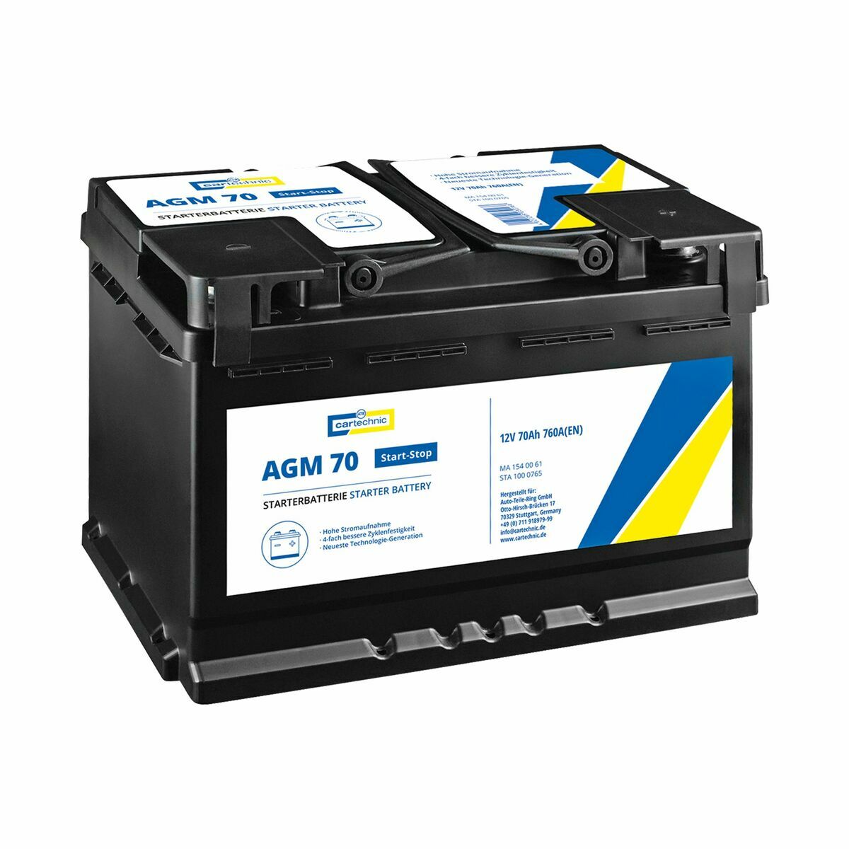 Autobaterie AGM 70 Ah 12V