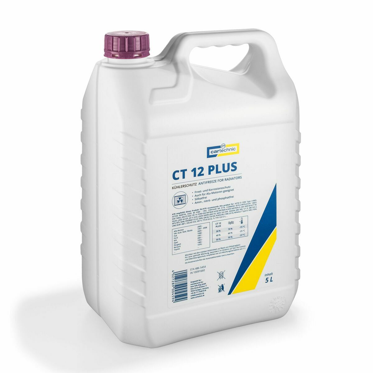 Chladicí kapalina - nemrznoucí směs CT 12 PLUS růžová
