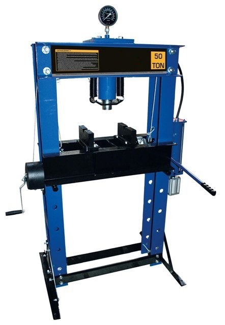 Hydraulicko-pneumatický dílenský lis 50t