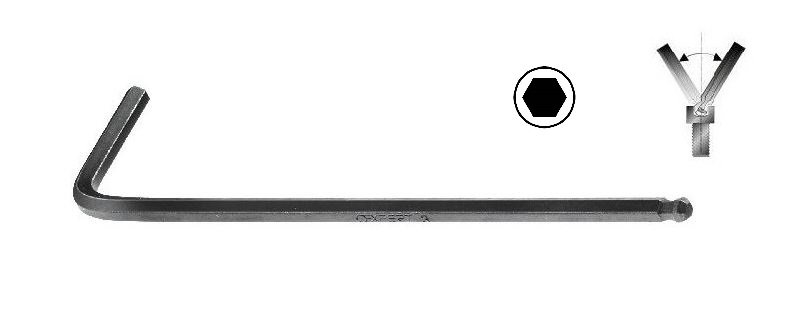 Klíč šestihranný prodloužený s kuličkou Imbus (různé velikosti) - Tona Expert