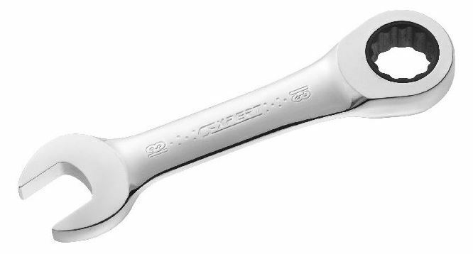 Krátký očkoplochý kompaktní ráčnový klíč 17mm - Tona Expert E110921T