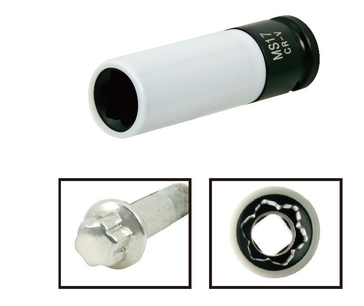 Nástrčná hlavice pro rázové utahováky