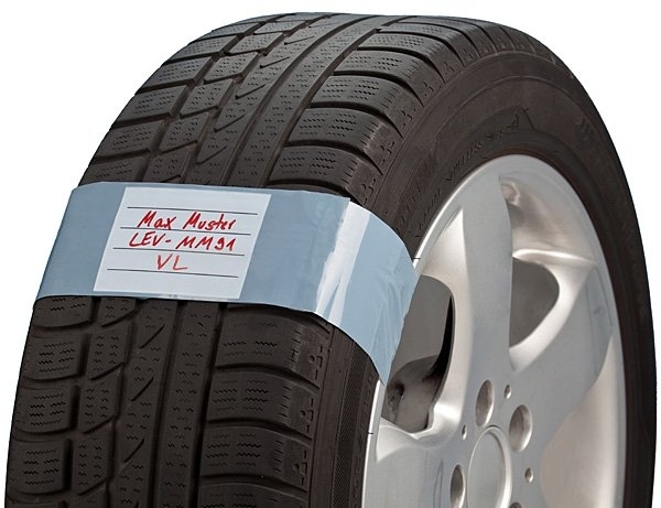 Pásky se štítkem na kola