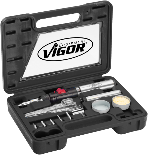 Plynová páječka s adaptéry - VIGOR V5512