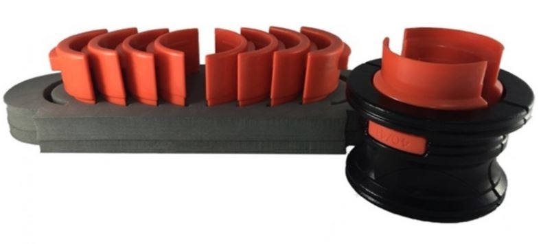 Přípravky na montáž těsnění - simeringů předního tlumiče motocyklu