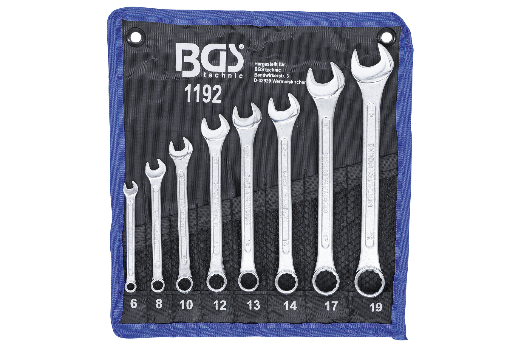 Sada očkoplochých klíčů 6 -19 mm