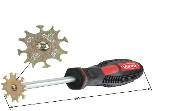 Škrabák pro kontrolu brzdového a palivového potrubí - Vigor V2789