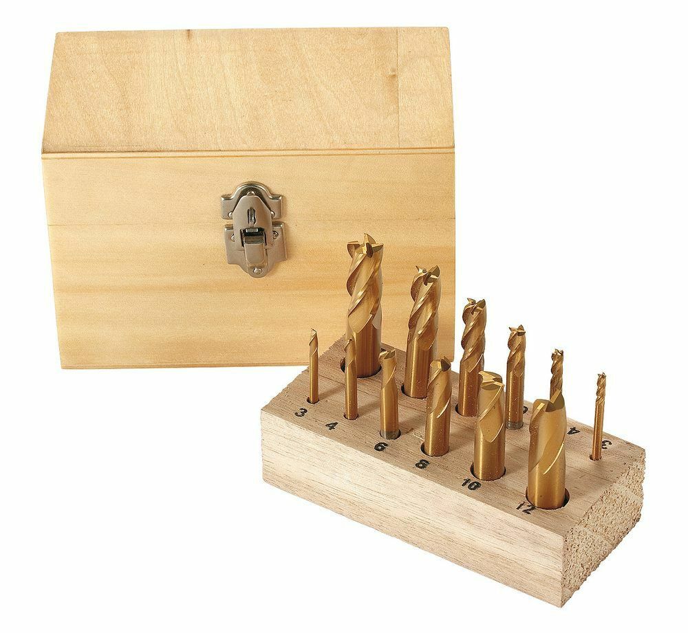 Stopkové frézy titanové 3-12 mm