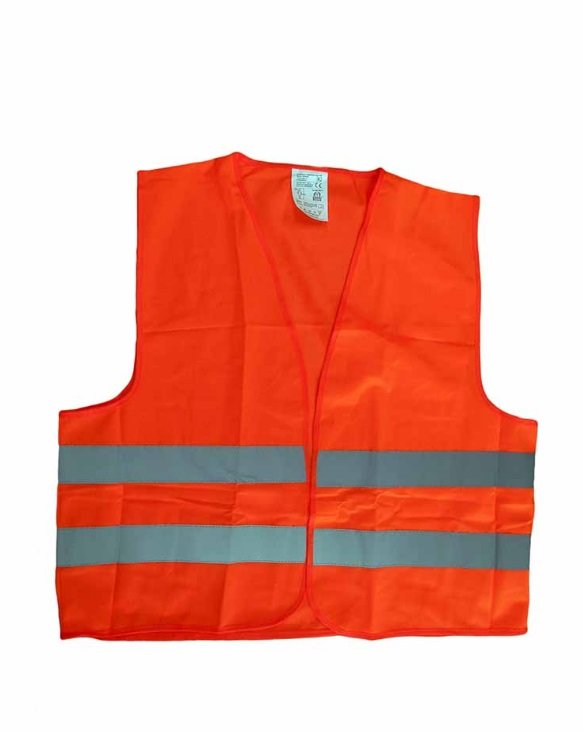 Výstražná reflexní vesta - oranžová ČSN EN ISO 20471:2013