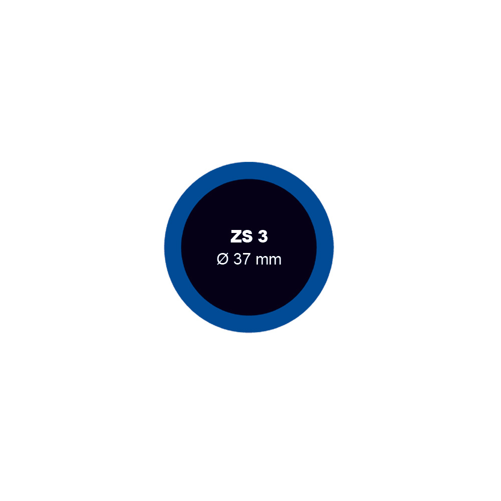 Záplata ZS 3 na opravu duší průměr 37 mm - 1 kus - Ferdus 1.04