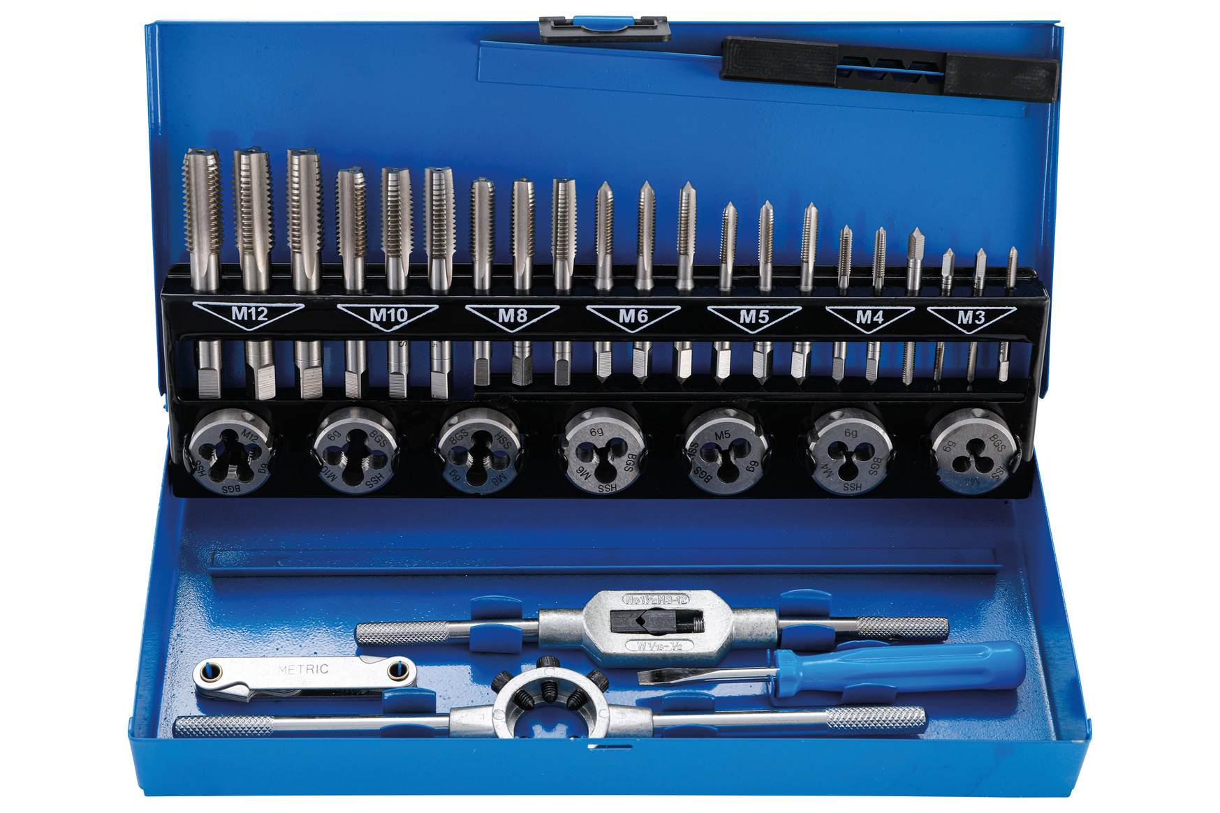 Závitníky a očka sada 32 dílů M3-M12 - BGS 1925
