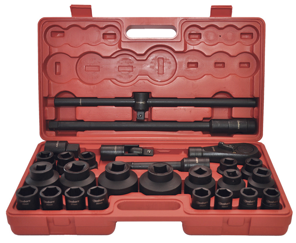 26-dílná sada průmyslových kovaných hlavic s příslušenstvím HY-100